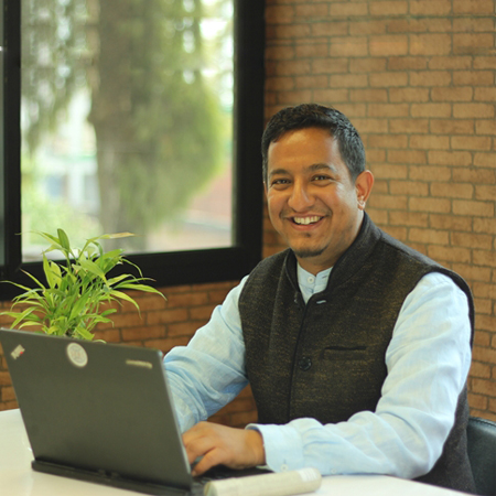 Vidhan Rana at his office at Biruwa Ventures in 2017.